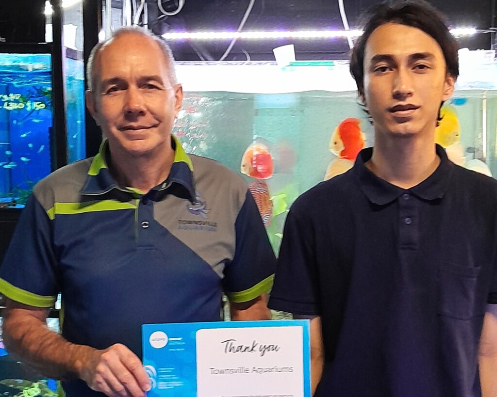 STEPS Work Mates Participant Leo at Townsville Aquarium