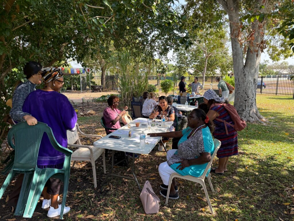 STEPS participants and team members in Palmerston celebrate NAIDOC Week.