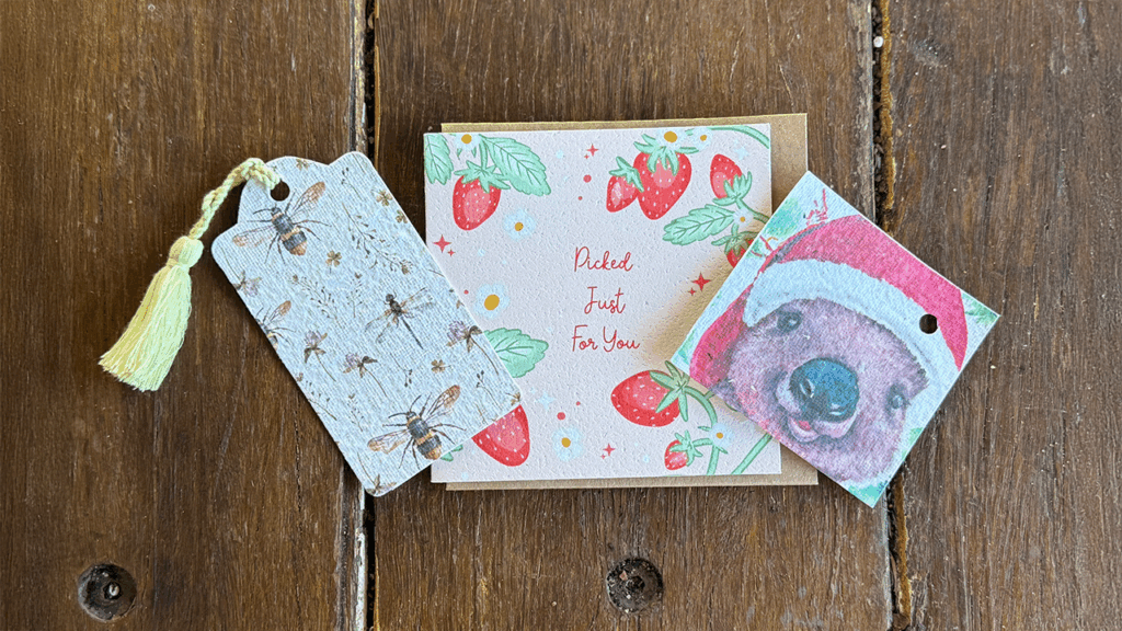 A selection of plantable cards