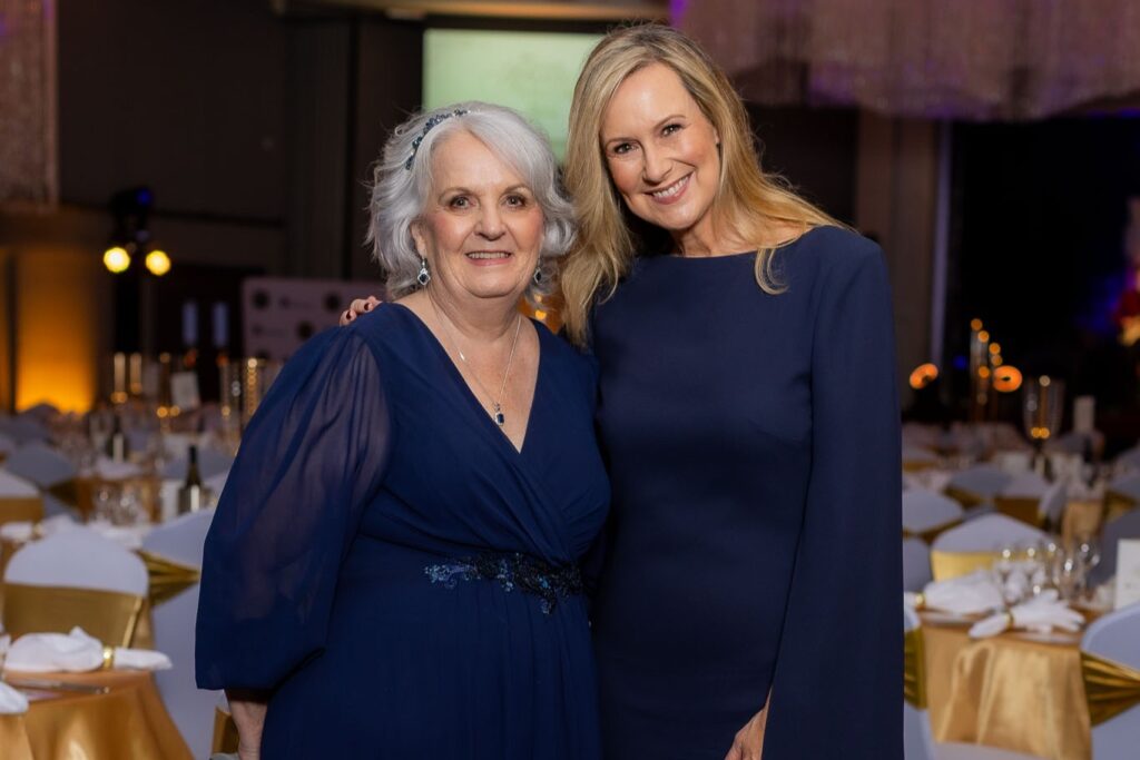 Carmel Crouch AM and Melissa Doyle AM attending the 2025 STEPS Grand Winter Ball