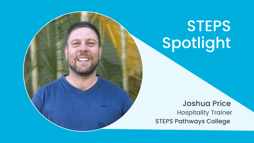 STEPS Spotlight staff member Josh