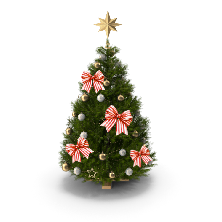 A photo of a Christmas tree.