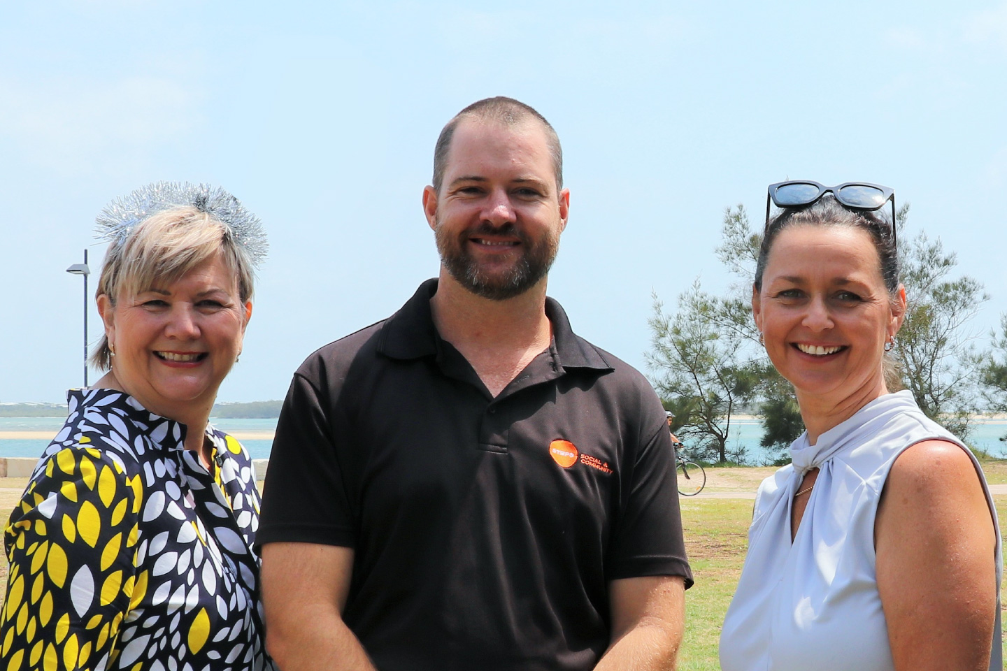 Mental health programs manager Josh Hansen with STEPS Charity Manager and CEO