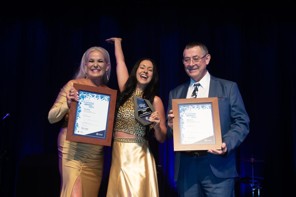 Dana Whiston, CERT III in Individual Support graduate from STEPS Education and Training, won Vocational Student of the Year and Aboriginal Torres Strait Islander Student of the Year awards.